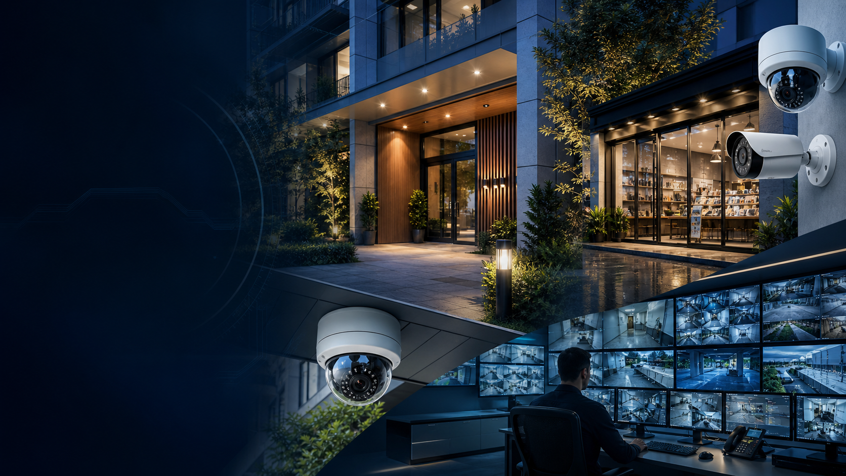 Modern CCTV and surveillance visual